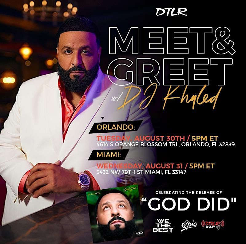 DTLR Meet + Greet w\/ DJ Khaled! --- MIAMI