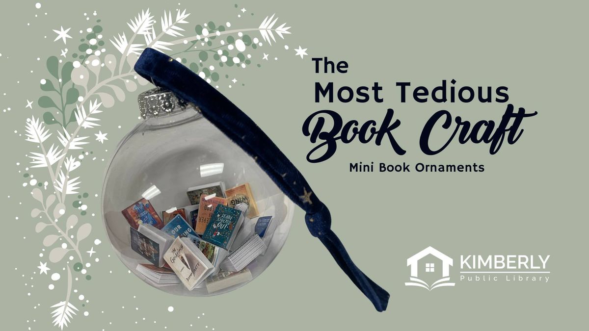 The Most Tedious Book Craft: Mini Book Ornaments (for adults!)