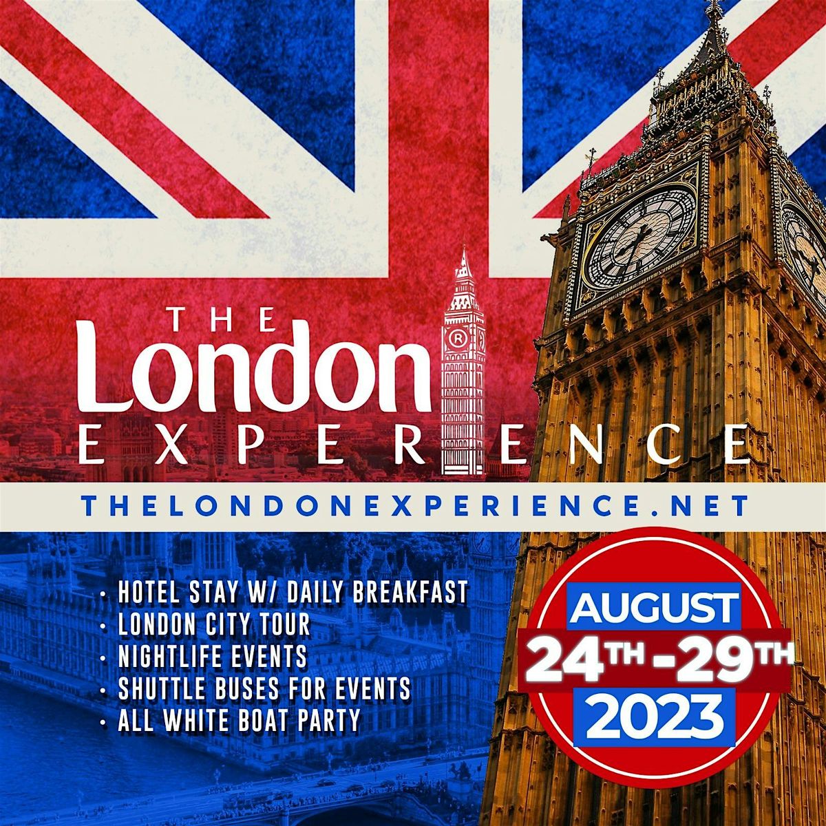 THE LONDON EXPERIENCE  August 21 - 26, 2025  - Notting Hill Carnival