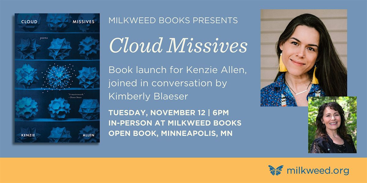 In-person: Kenzie Allen book launch with Kimberly Blaeser