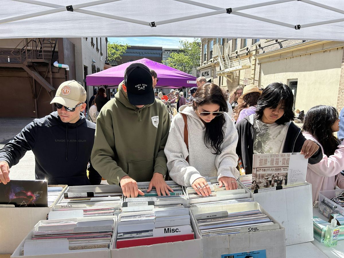 The Red Bank Record Riot! It's an OUTDOOR vinyl digging record party!