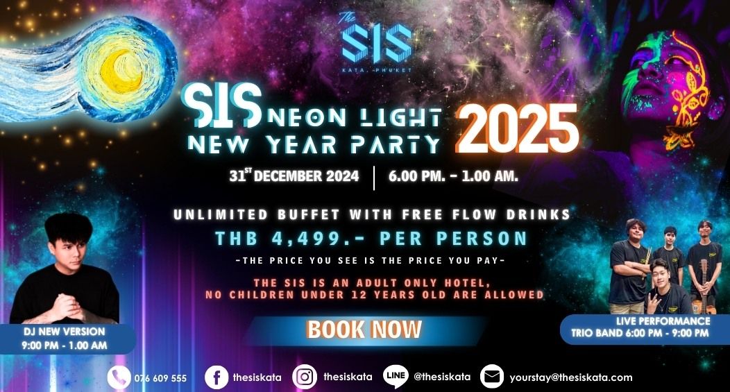 SIS Neon Light New Year Party 2025 