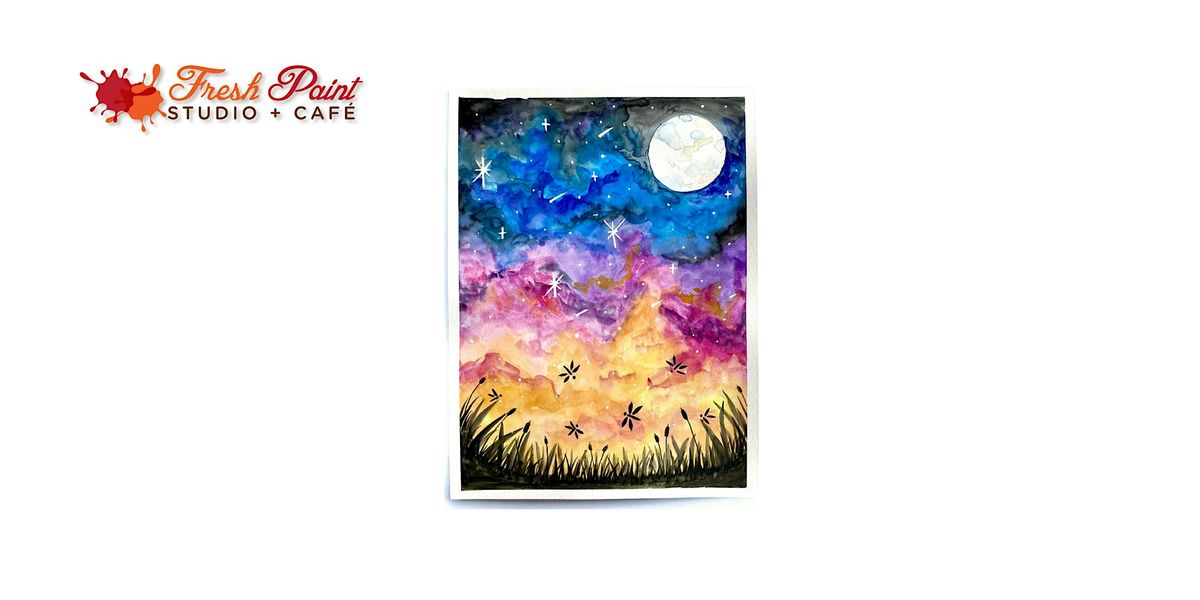 In-Studio Watercolour Paint Night - Summer Galaxy Sky