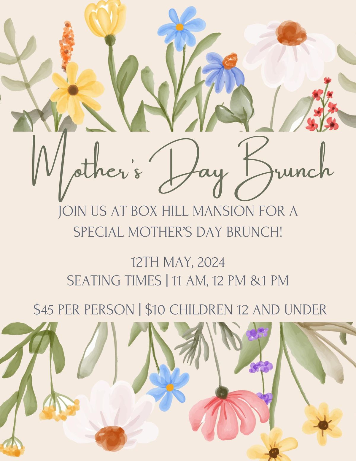 Mother's Day Brunch at The Mansion 