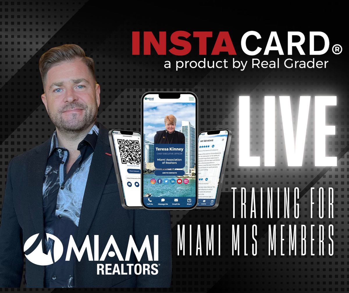 (MIAMI Global HQ)  Elevate Your Real Estate Game with Instacard   