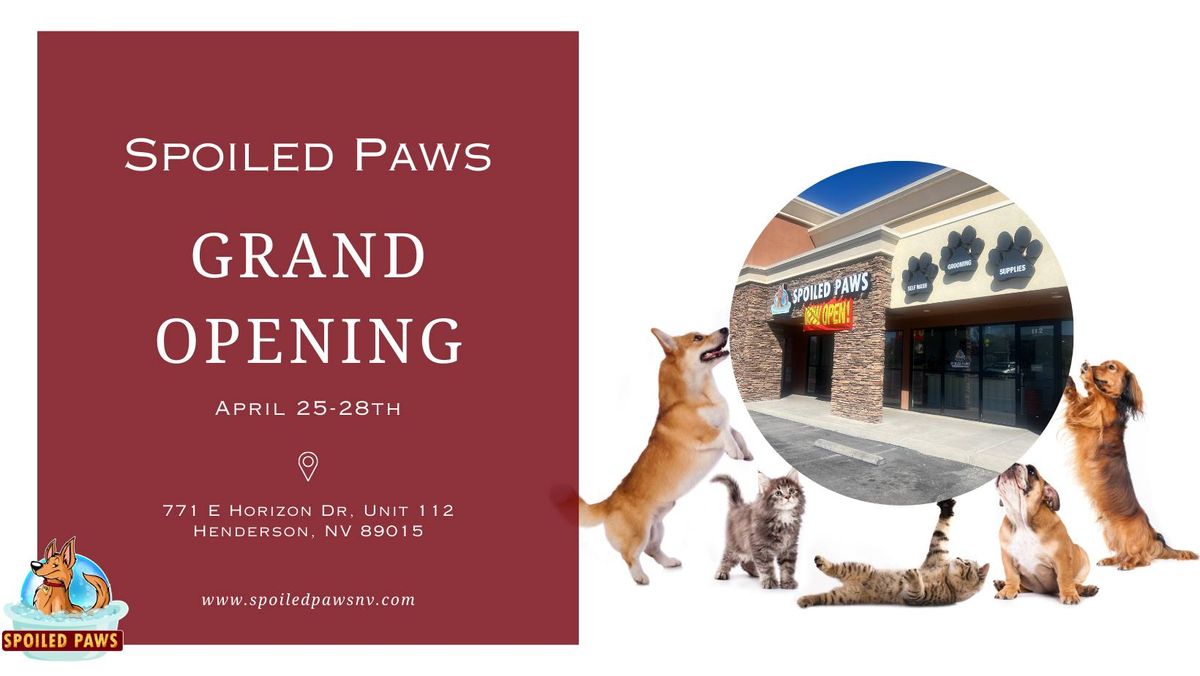 Spoiled Paws Grand Opening Event