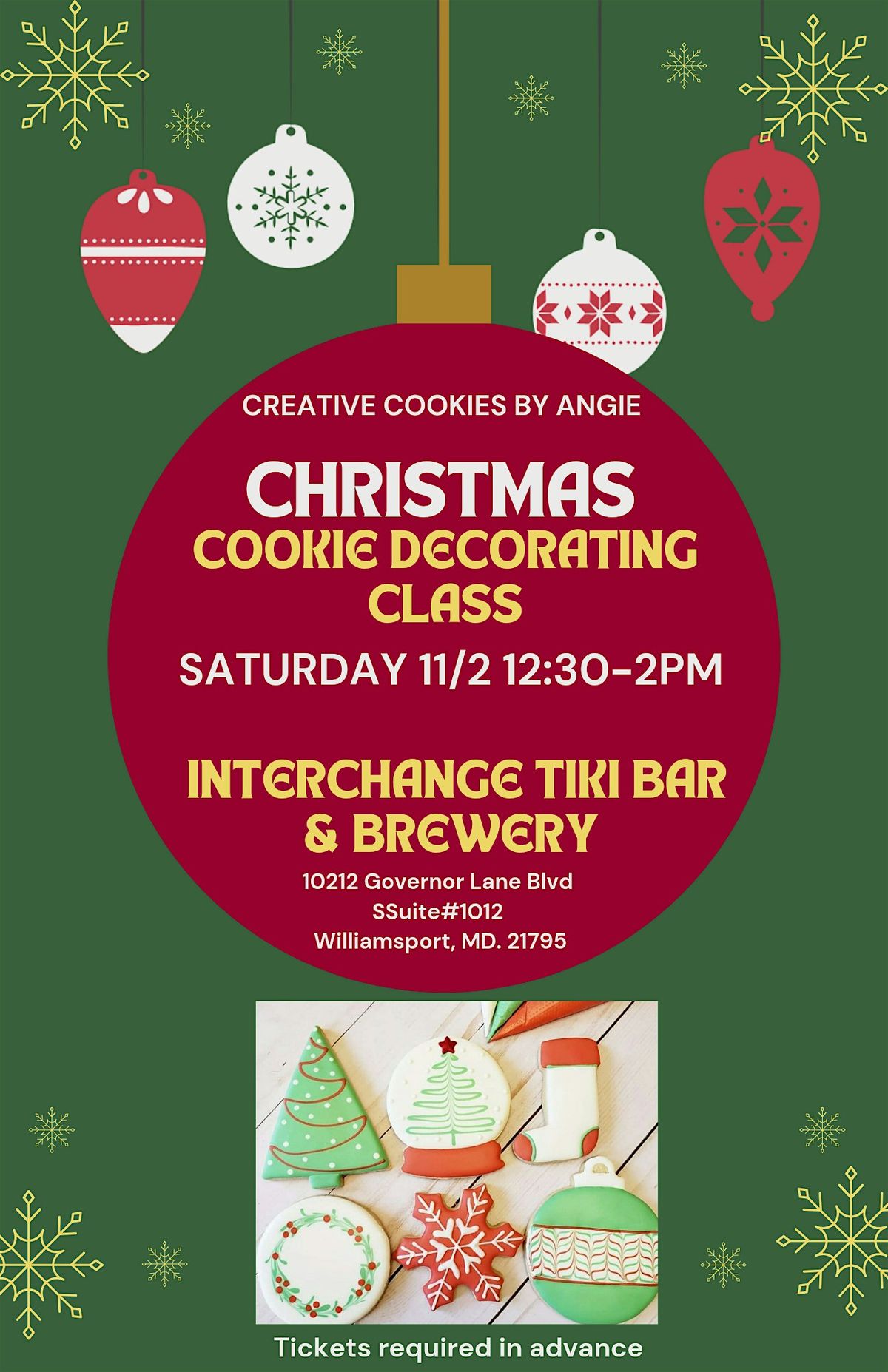 Christmas Cookie Decorating Class