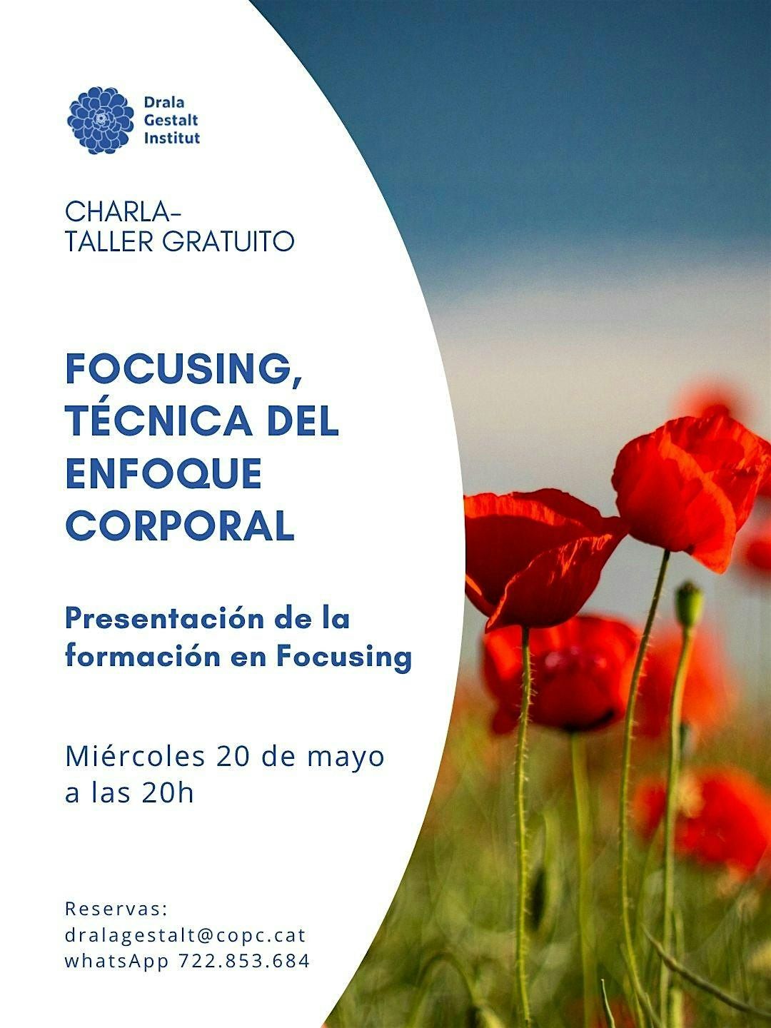 Charla-Taller gratuita. Focusing: T\u00e9cnica del enfoque corporal