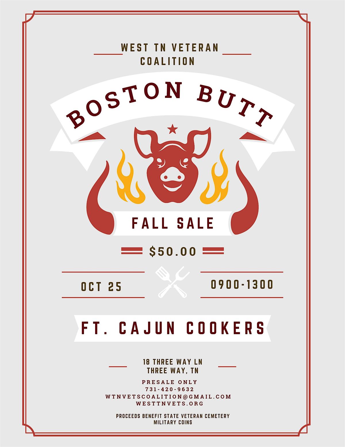 WTVC Fall Boston Butt Sale