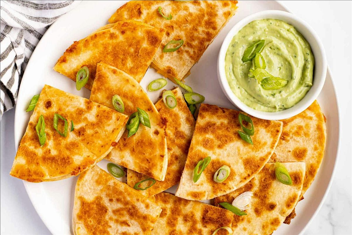 UBS IN PERSON Cooking Class: Poblano Chicken Quesadilla with Avo Lime Crema