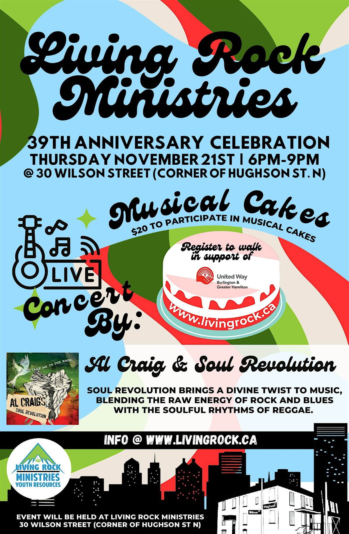 Living Rock Ministries 39th Anniversary Concert and Musical Cakes