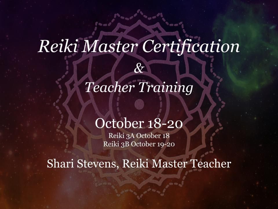 Reiki Master Certification and Teacher Training