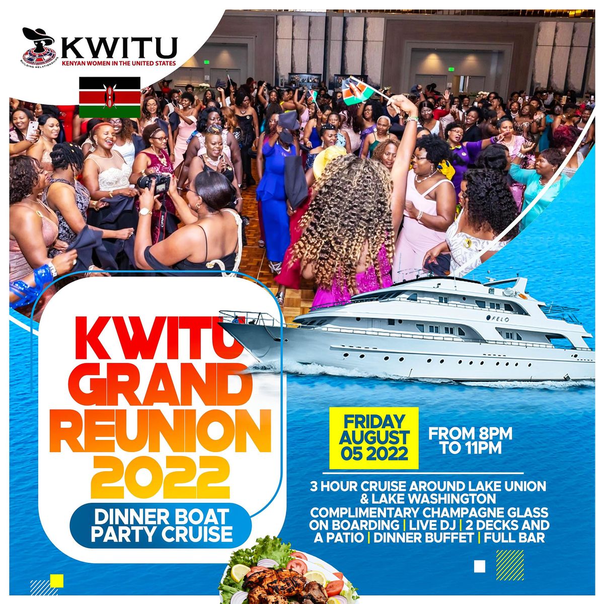 KWITU Grand Re-Union 2022  Seattle | Dinner Boat Party Cruise