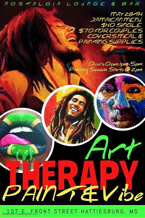 Art Therapy “Paint & Sip Jamaican Edition” Nostalgia Lounge & Bar