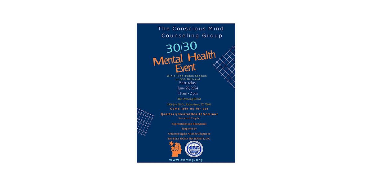 30\/30 Mental Health Seminar
