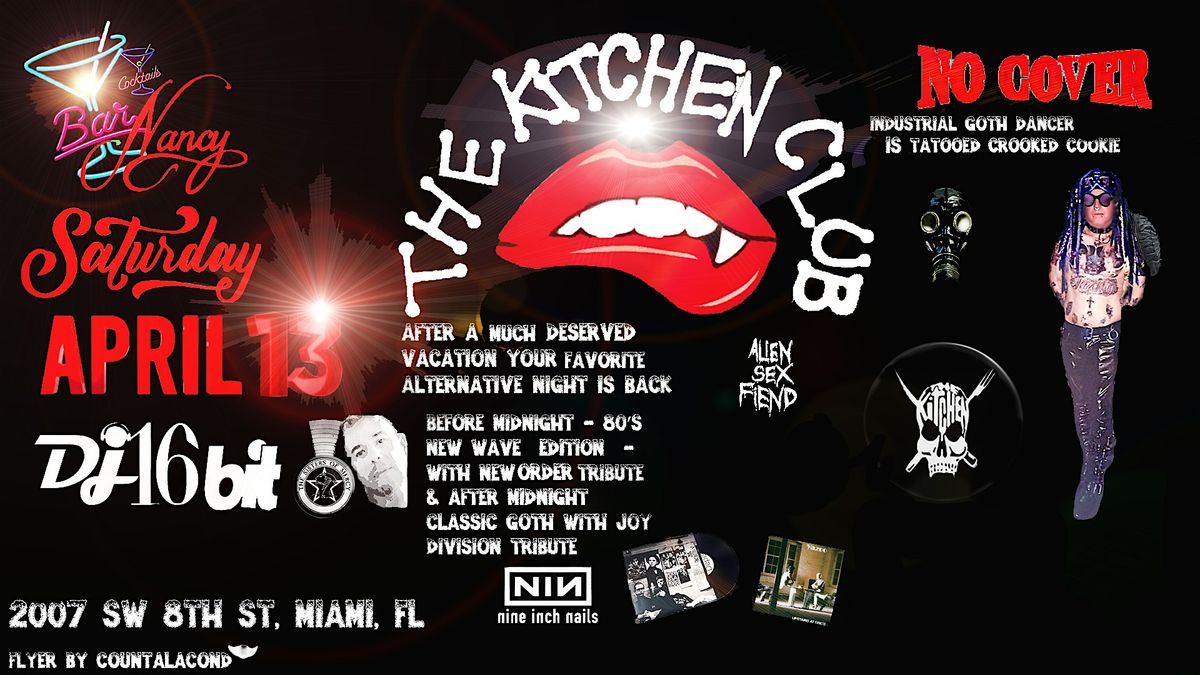 THE KITCHEN CLUB IS BACK  80\u2019s New Wave Edition!