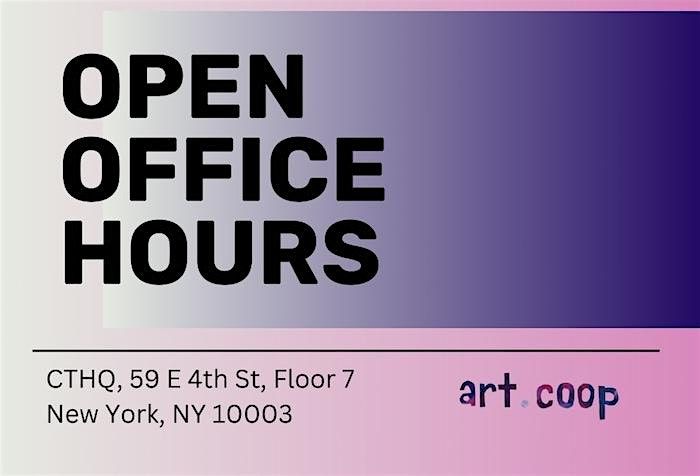 Art.coop Open Office Hours with Civic Engagement Fellow, Alex Strada at Creative Time Headquarters