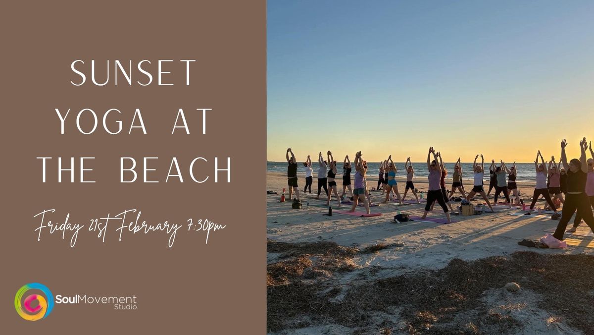 Sunset Yoga at the Beach