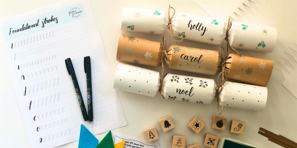 Calligraphy Christmas Crackers - (PUFFIN POTTERY) - Otley