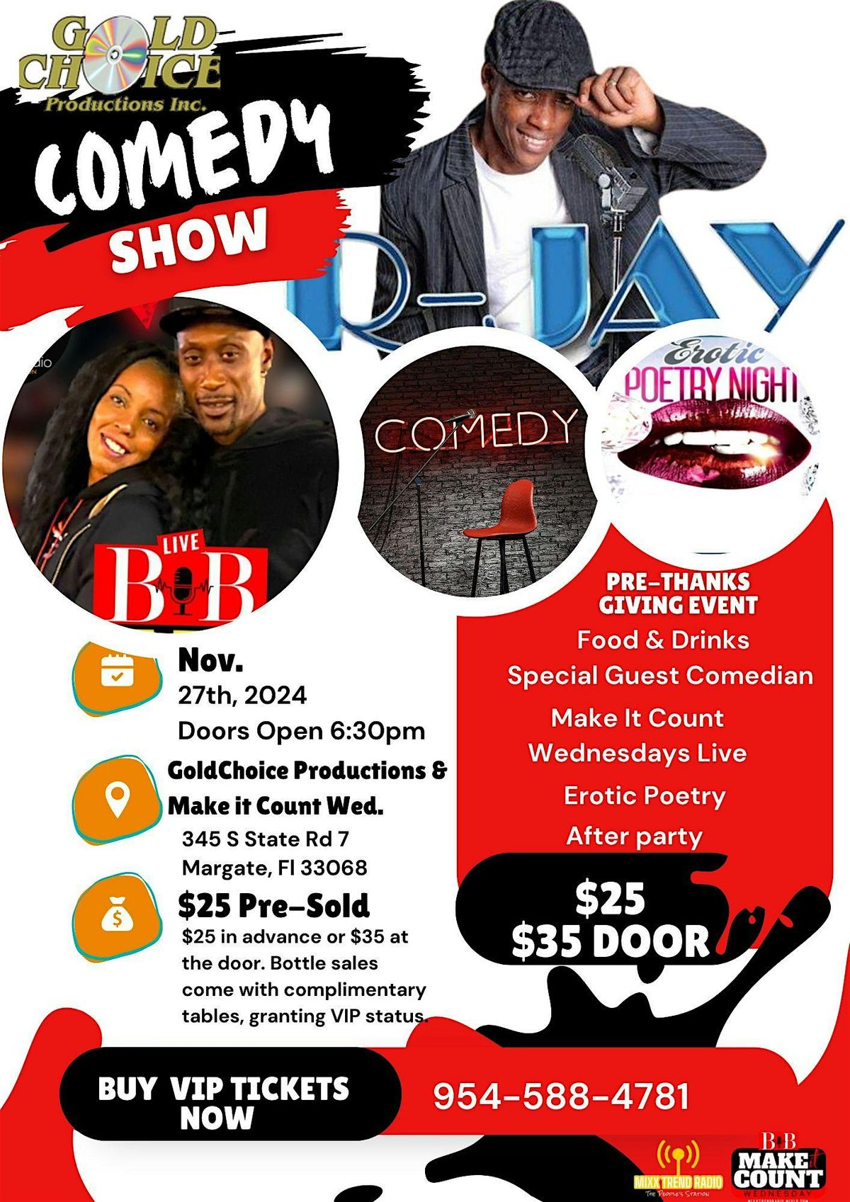 Make It Count Wednesday \/ Comedy Show