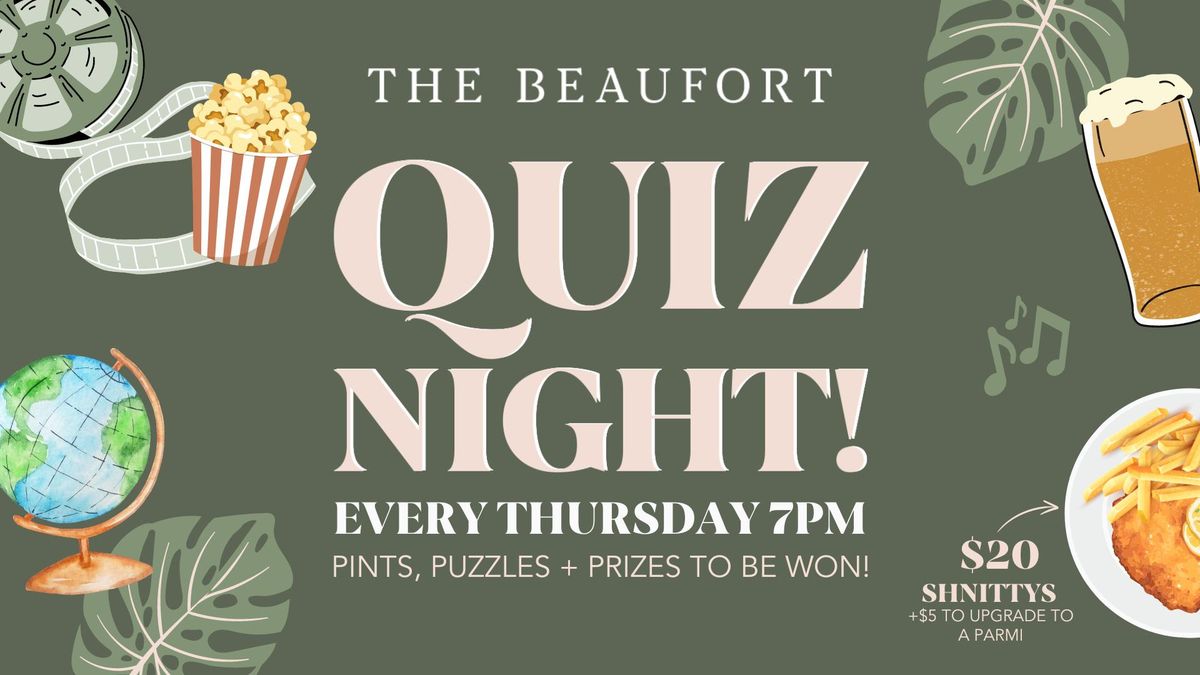 Quiz Night at The Beaufort