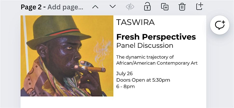 "Fresh Perspectives" Artist\/Curator Panel Discussion at TASWIRA