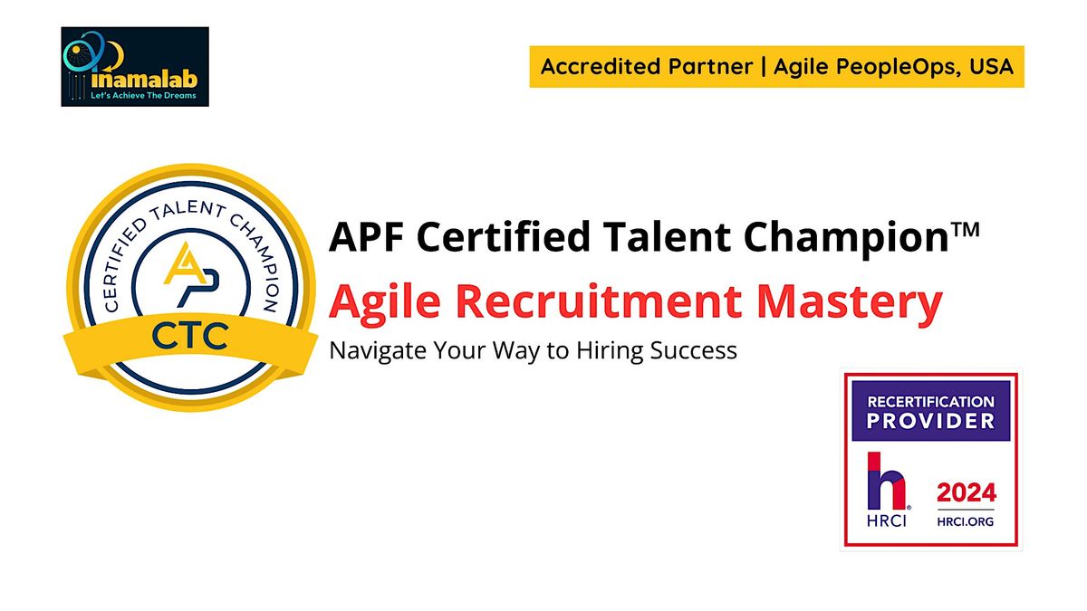 APF Certified Talent Champion\u2122 (APF CTC\u2122) Aug 30-31, 2024