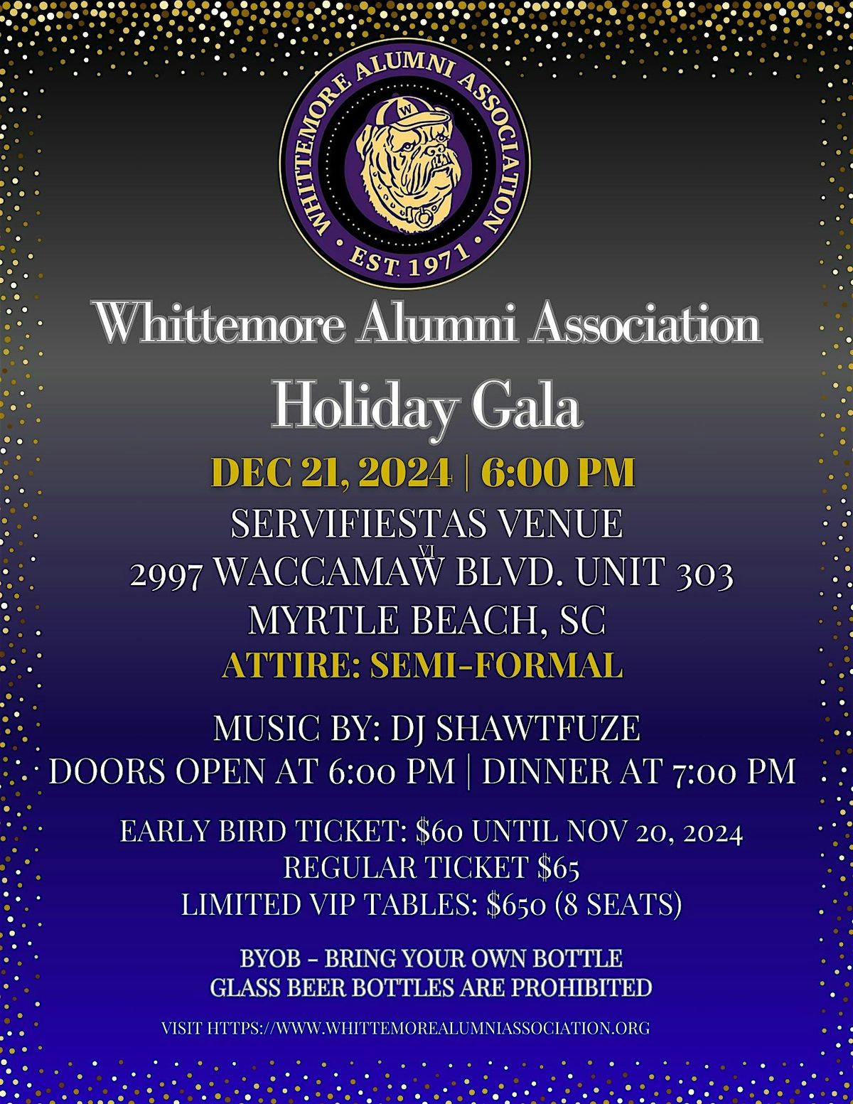 Whittemore Alumni Association Holiday Gala