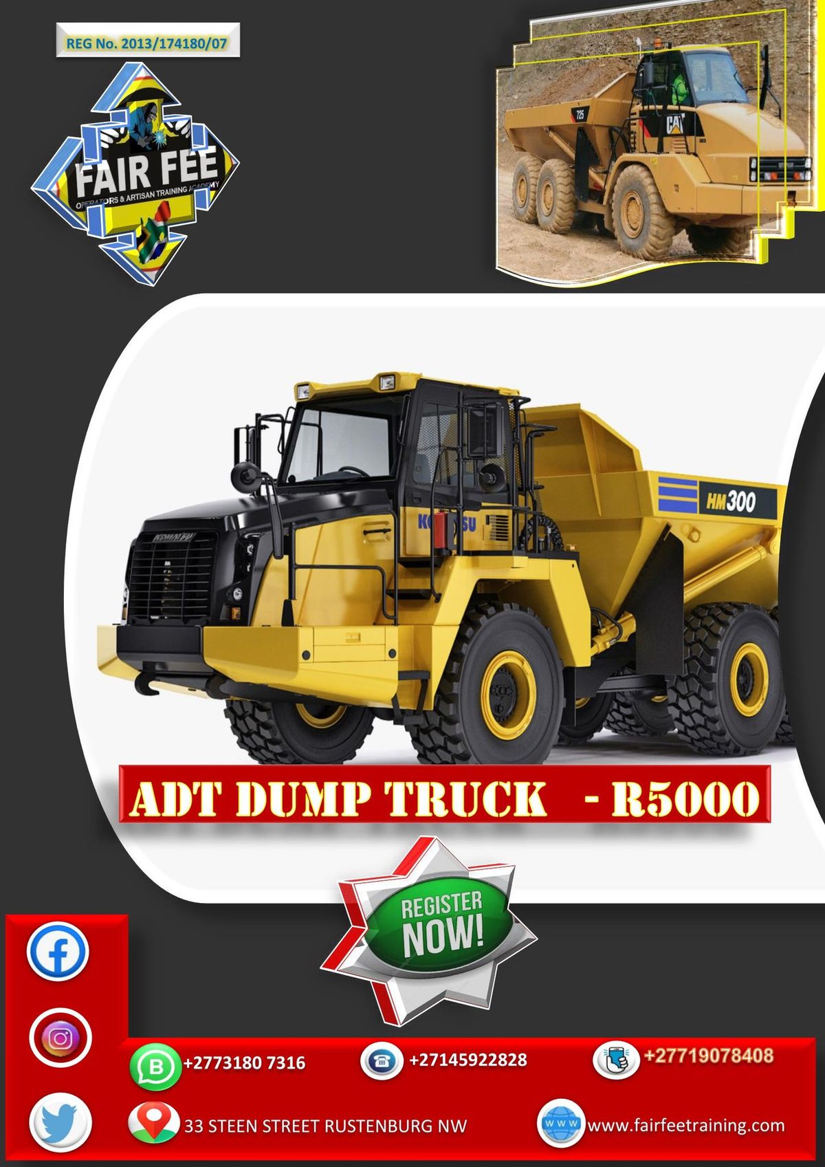 ADT DUMP TRUCK TRAINING