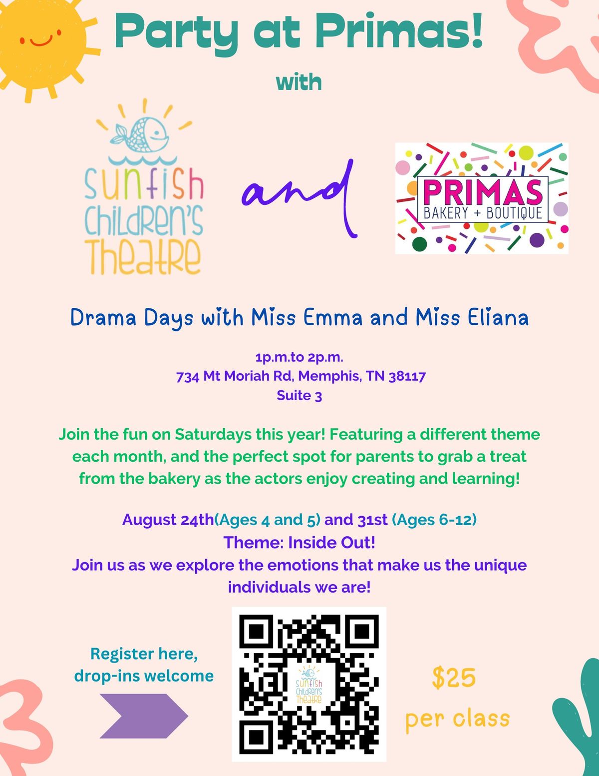 Party at Primas with Drama Days!