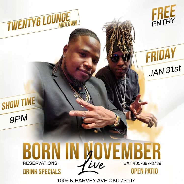 Live Music Friday featuring Born in November 