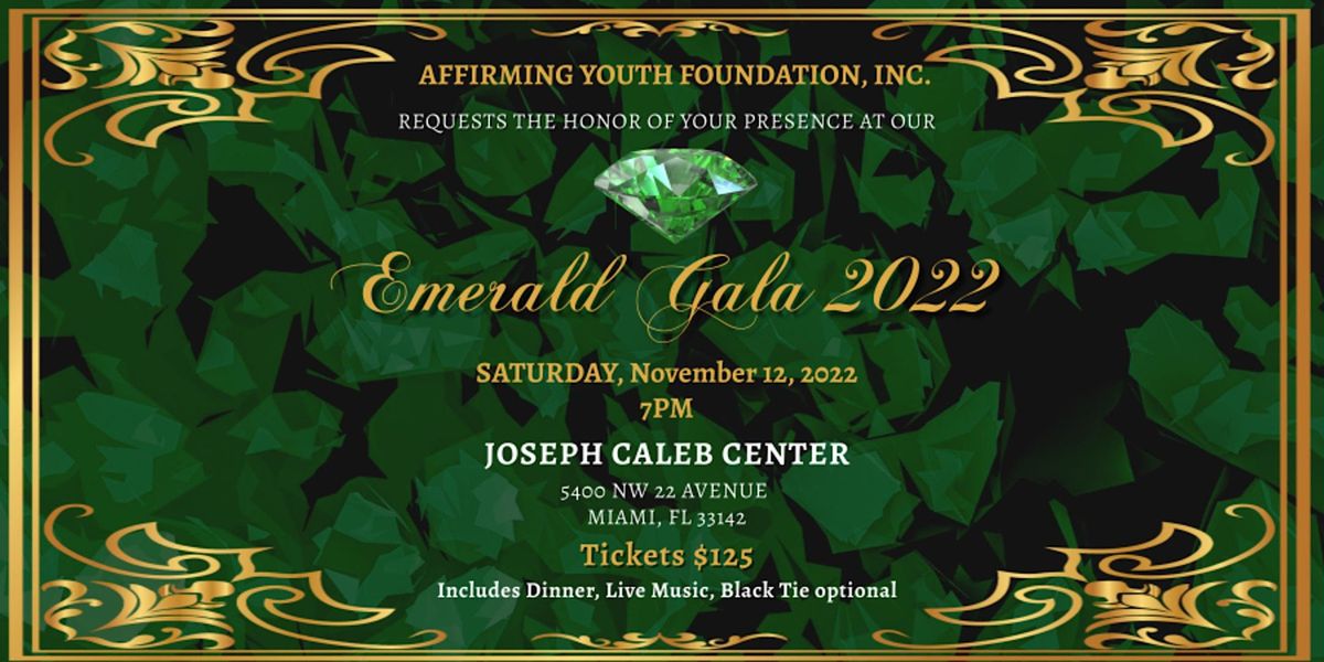 Emerald Gala 2022, Joseph Caleb Center, Miami, 12 November 2022