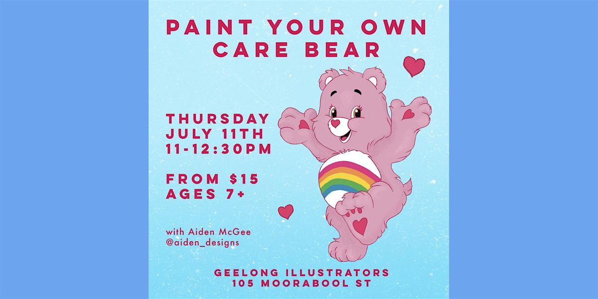 Paint your own Care Bear