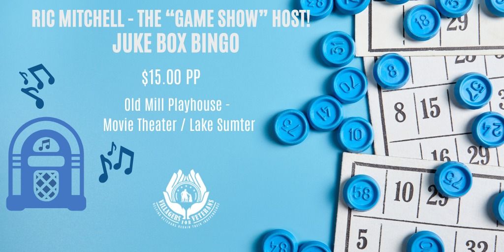 \ud83c\udfb6 April Juke Box Bingo with Ric Mitchell \ud83c\udfa4\u2728