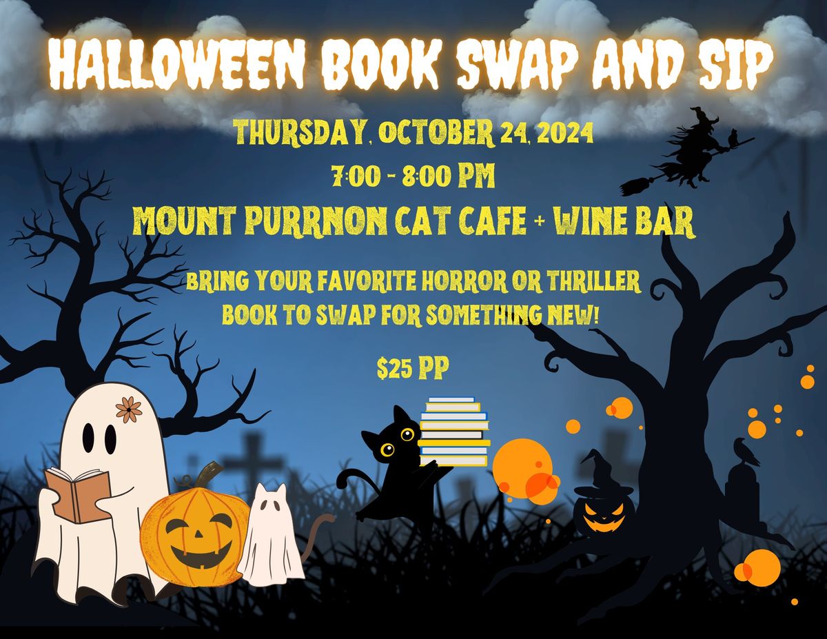 Halloween Book Swap and Sip