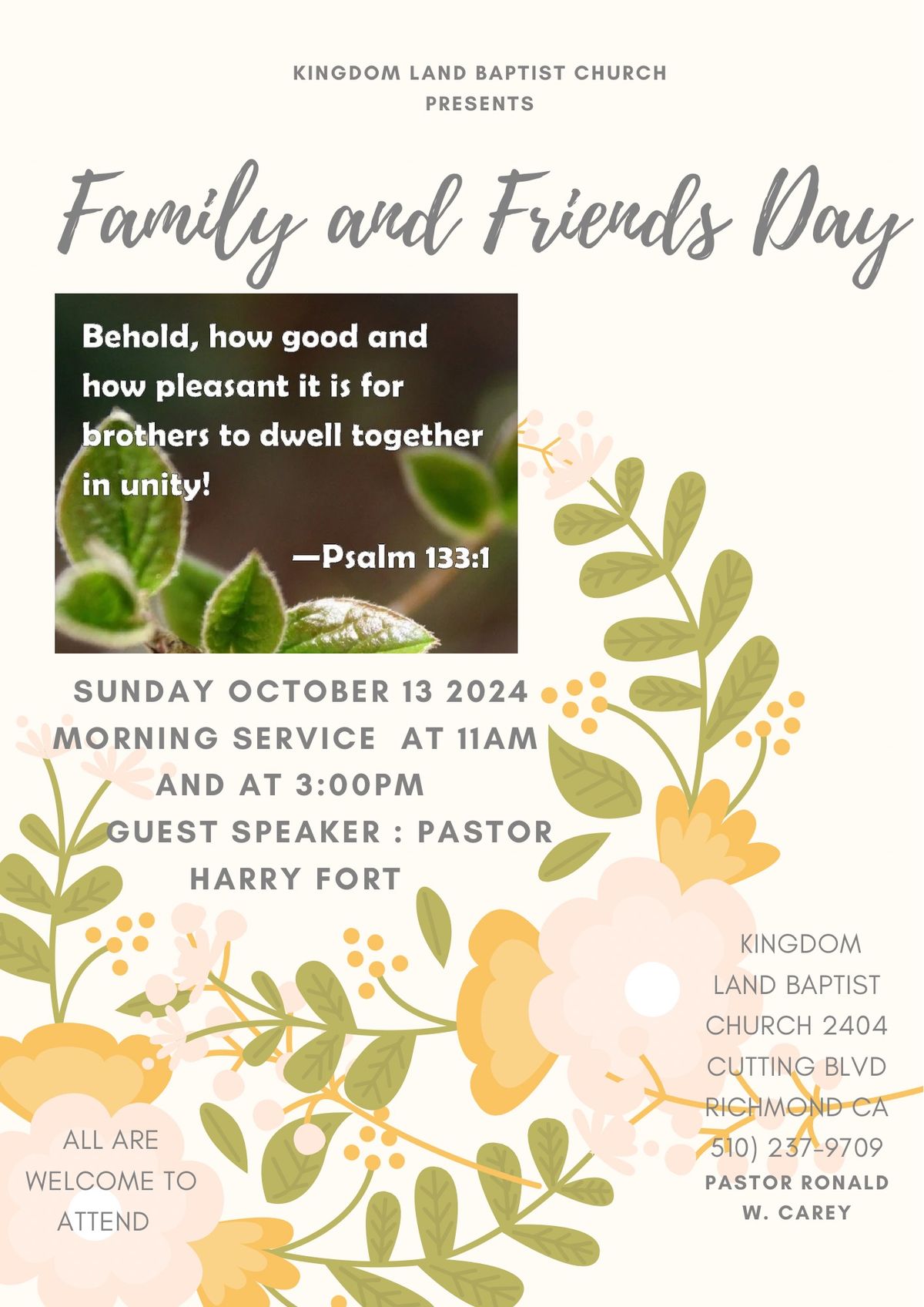 Family and Friends Day