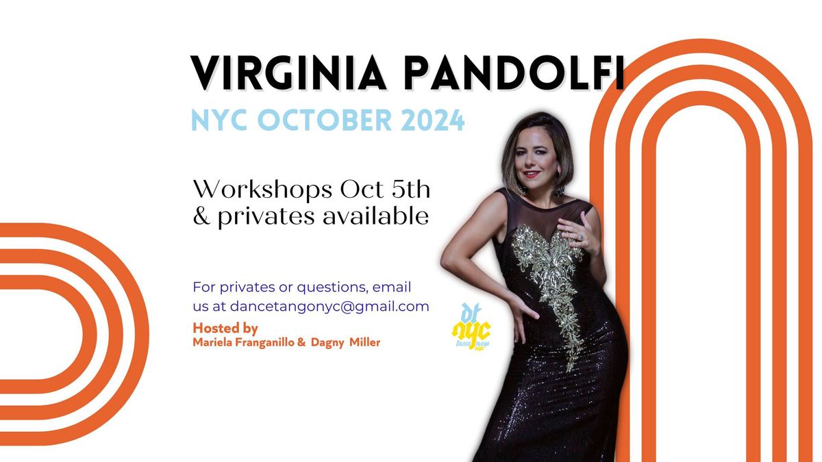 Virginia Pandolfi in NYC- Workshops & Privates with Dance Tango NYC