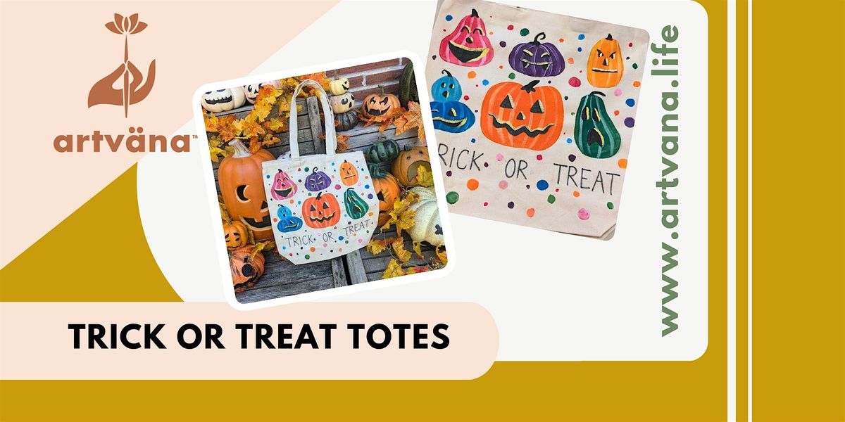 SPECIAL Trick-or-Treat Tote painting class for Kids + Family!