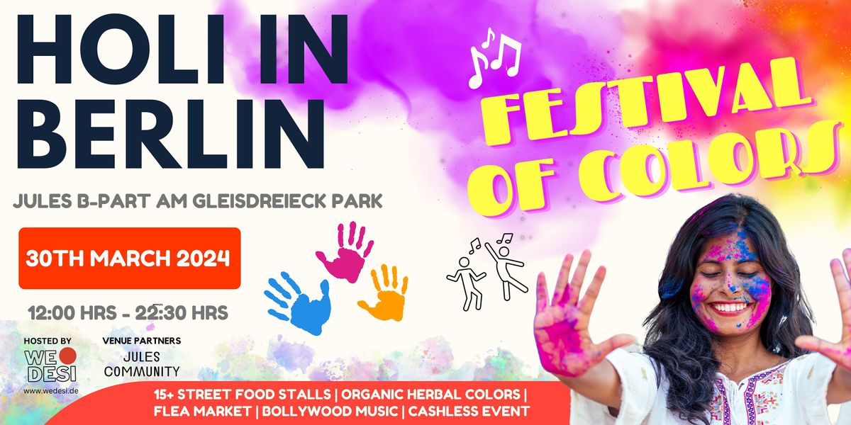 Holi In Berlin 2024 - Festival of Colors  | Food Stalls | Bollywood  Dance