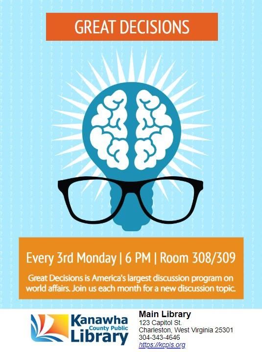 Great Decisions - Main Library Room 308\/309