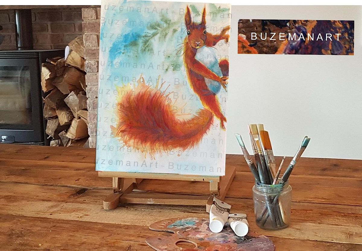 \u2018Nutty Squirrel\u2019 Painting Class  &  Afternoon Tea @Sunnybank, Doncaster