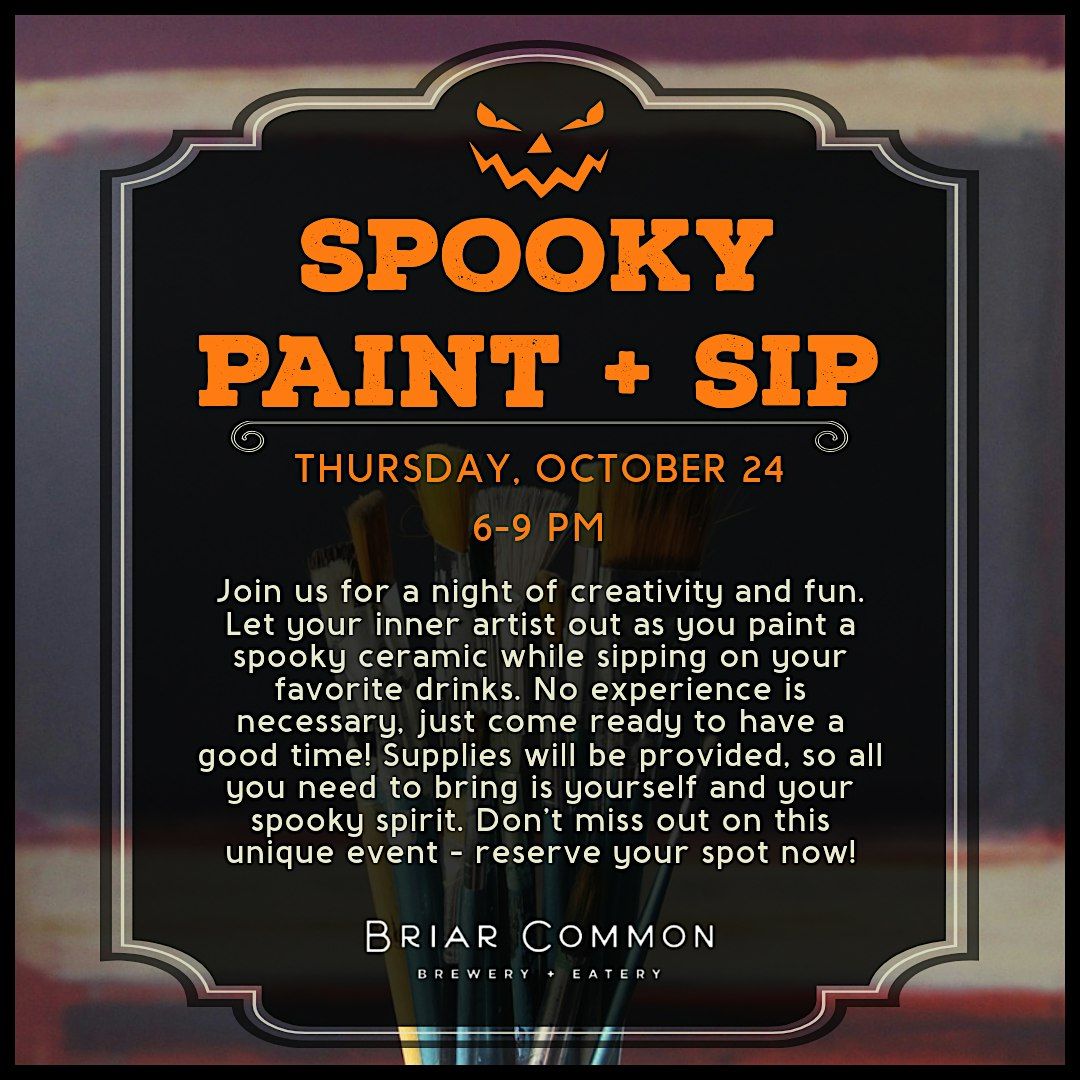 Spooky Paint + Sip