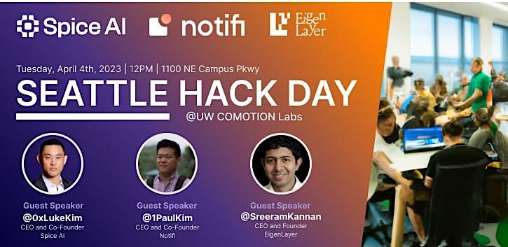 Seattle Hack Day - Spice AI at UW CoMotion Labs