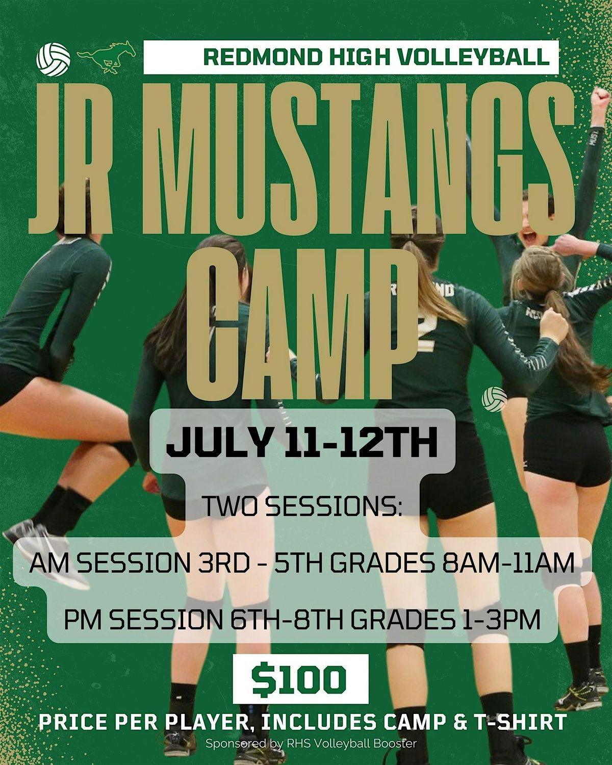 Redmond Volleyball Jr Mustangs Camp