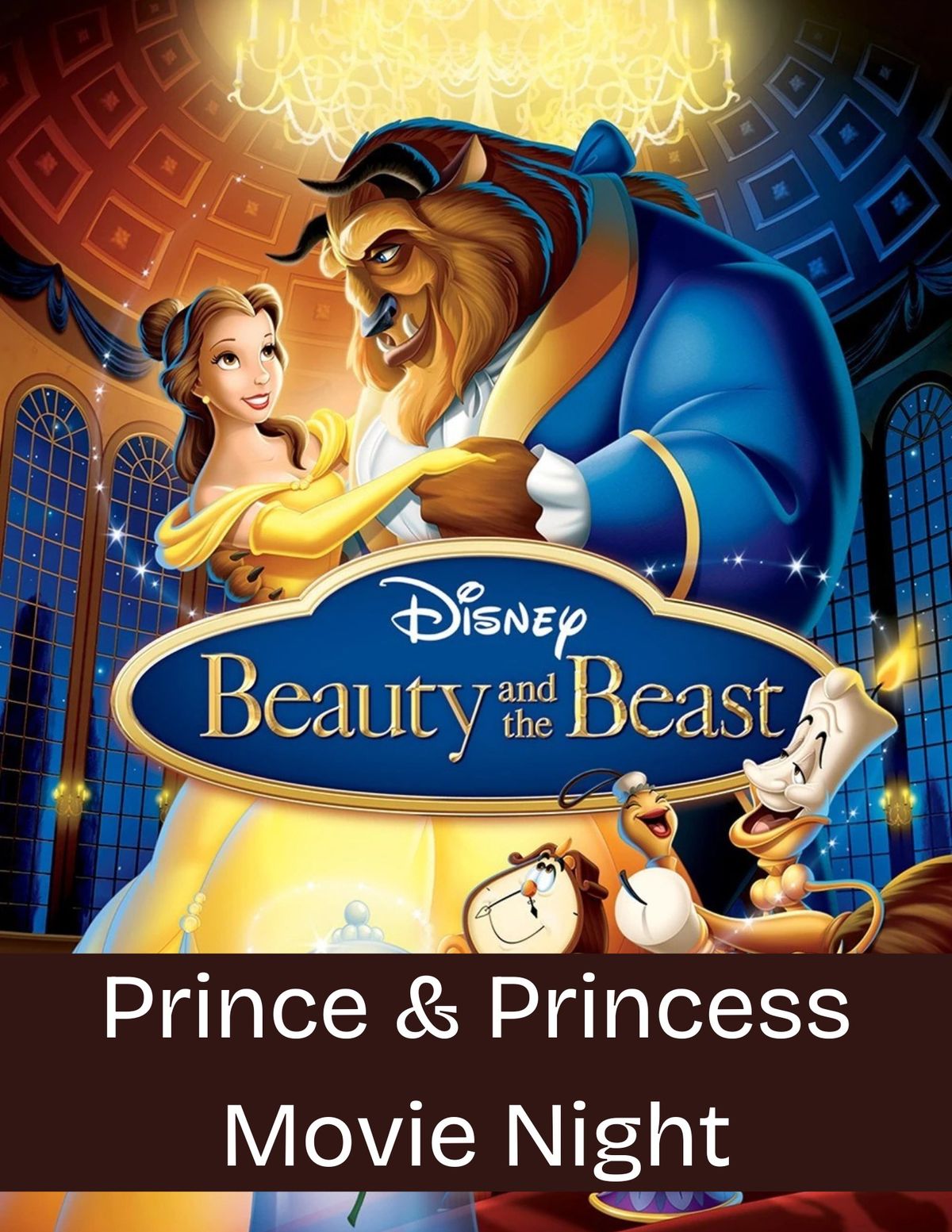 Movie Night! Disney Beauty and the Beast Prince & Princess