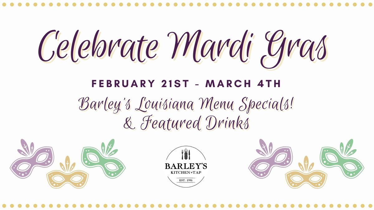 Mardi Gras at Barley's Overland Park