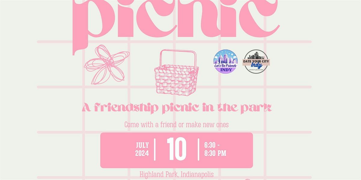 Friendship picnic in the park with @letsbefriendsindy