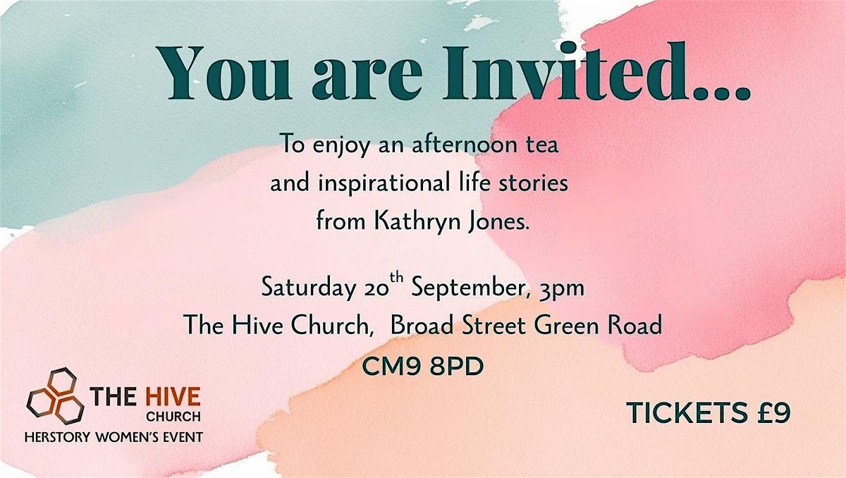 A ladies afternoon tea with inspirational life stories from Joanne Webb.