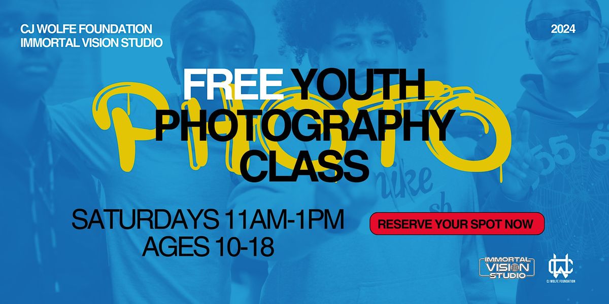 FREE YOUTH PHOTOGRAPHY CLASS