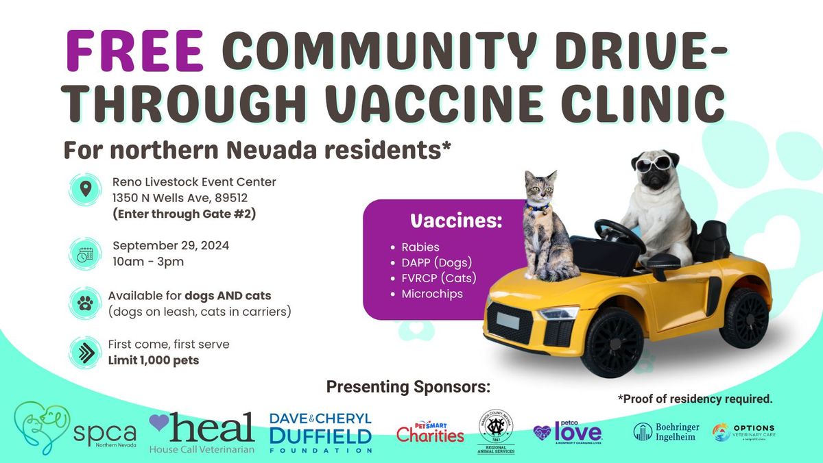 FREE Community Drive-Through Vaccine Clinic